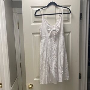 Fancyinn White Button-Down Dress